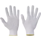 BUSTARD EVO VAM pamutkesztyű+PVC fehér 8