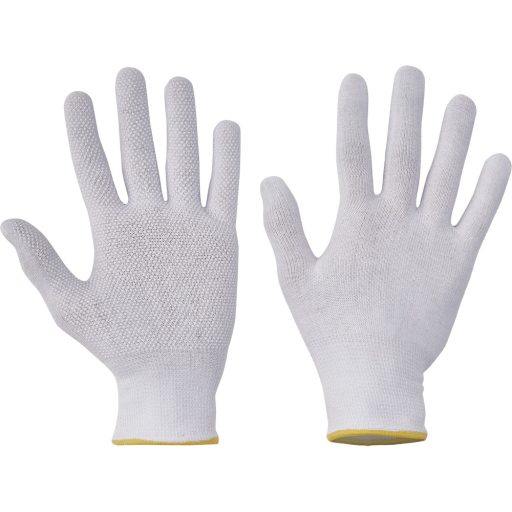 BUSTARD EVO VAM pamutkesztyű+PVC fehér 9