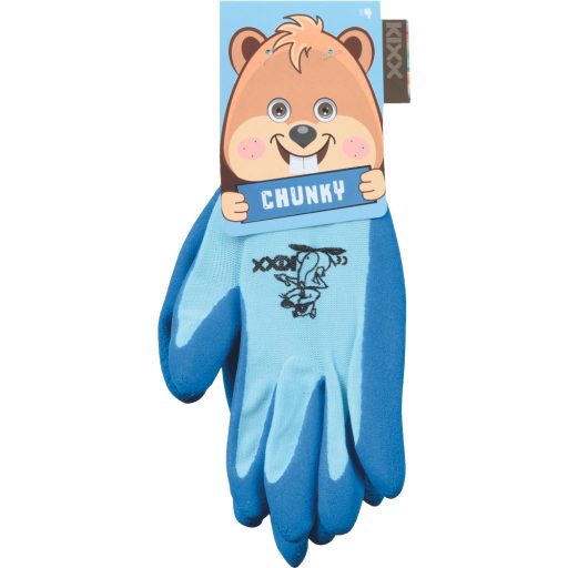 CHUNKY kesztyű nylon, latex tenyér kék 5