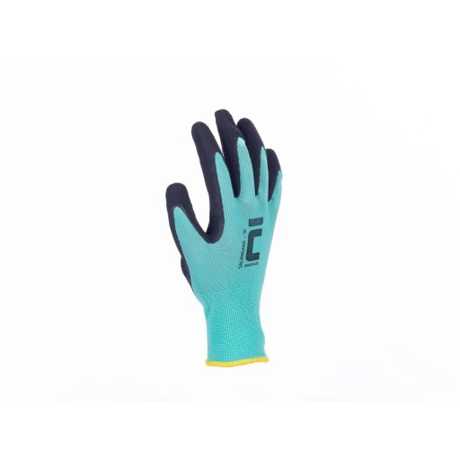 SALANGANA kesztyű pes/latex zöld 7