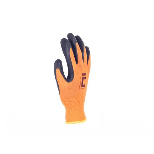SALANGANA kesztyű pes/latex narancs 9