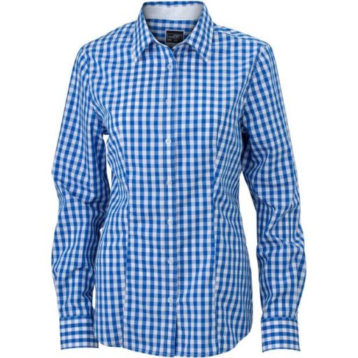 Daiber | JN 616 Kockás poplin hosszú ujjú blúz