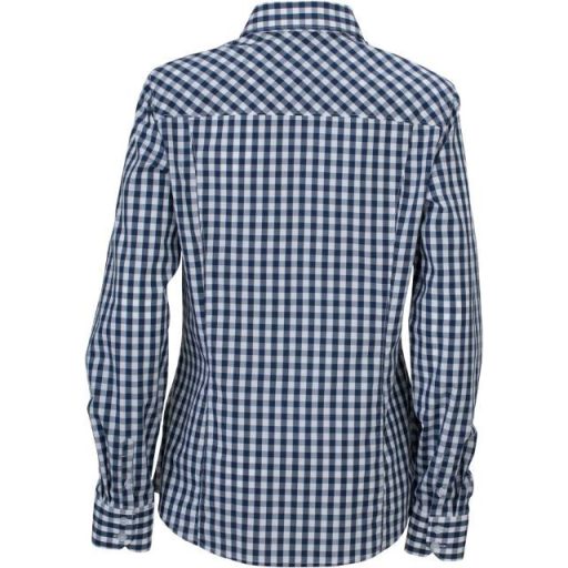 Daiber | JN 616 Kockás poplin hosszú ujjú blúz