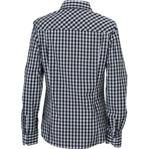 Daiber | JN 616 Kockás poplin hosszú ujjú blúz
