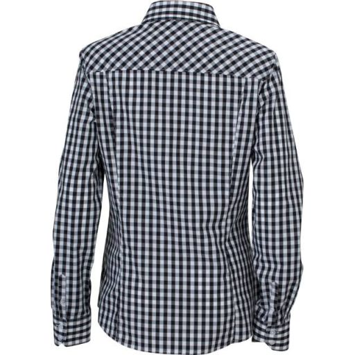 Daiber | JN 616 Kockás poplin hosszú ujjú blúz
