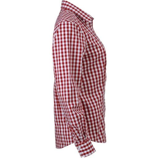 Daiber | JN 616 Kockás poplin hosszú ujjú blúz