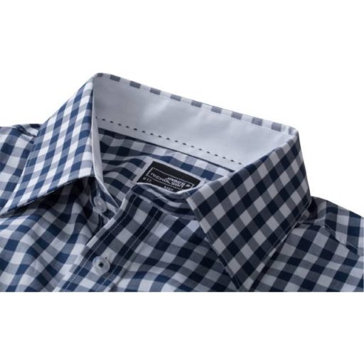 Daiber | JN 617 Kockás poplin hosszú ujjú ing