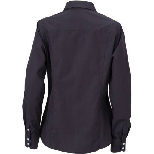 Daiber | JN 618 Poplin blúz kockás betétekkel