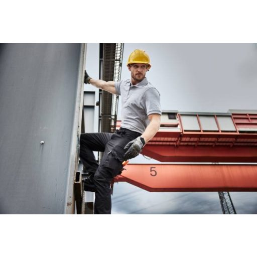 Daiber | JN 1805 Női bio munkaruha stretch galléros póló – Egyszínű