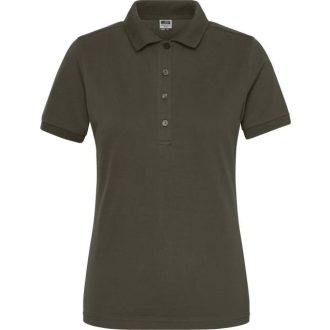   Daiber | JN 1805 Női bio munkaruha stretch galléros póló – Egyszínű