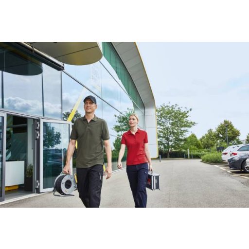 Daiber | JN 1806 Férfi bio munkaruha stretch galléros póló – Egyszínű