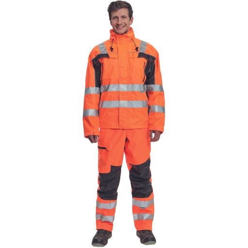 TICINO kabát HV narancs/feteke 3XL