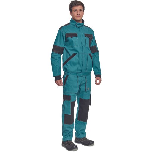 MAX SUMMER kabát petrol kék/fekete 60