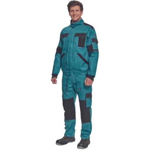 MAX SUMMER kabát petrol kék/fekete 64