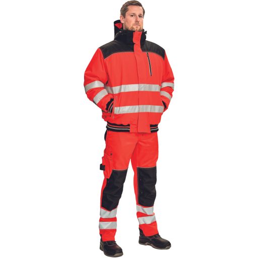KNOXFIELD Hi-Vis pilóta dzseki piros XS