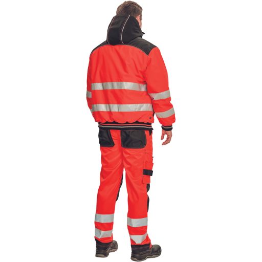 KNOXFIELD Hi-Vis pilóta dzseki piros 3XL
