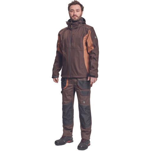 DAYBORO softshell dzseki sötét barna 3XL