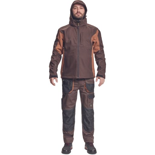 DAYBORO softshell dzseki sötét barna 4XL