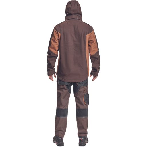 DAYBORO softshell dzseki sötét barna 4XL