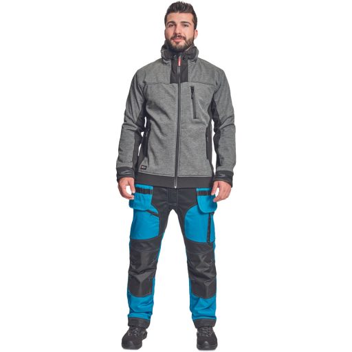 HUYER SOFTSHELL kabát szürke 3XL