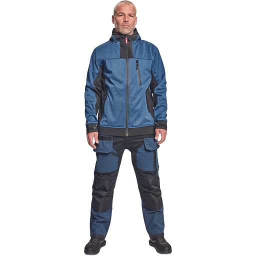 HUYER SOFTSHELL kabát royal kék 3XL