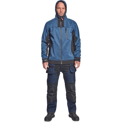 HUYER SOFTSHELL kabát royal kék 3XL