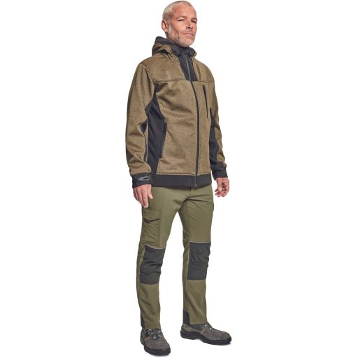 HUYER SOFTSHELL kabát bézs XL