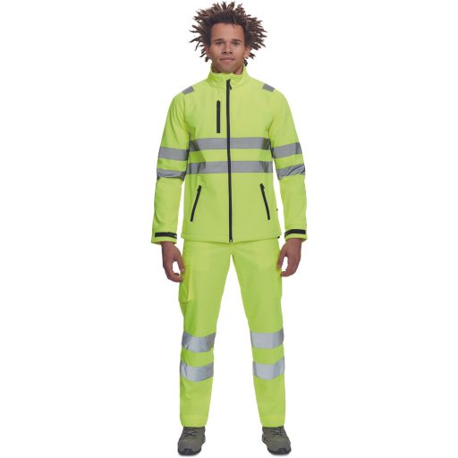 MURCIA HV SOFTSHELL kabát sárga 3XL
