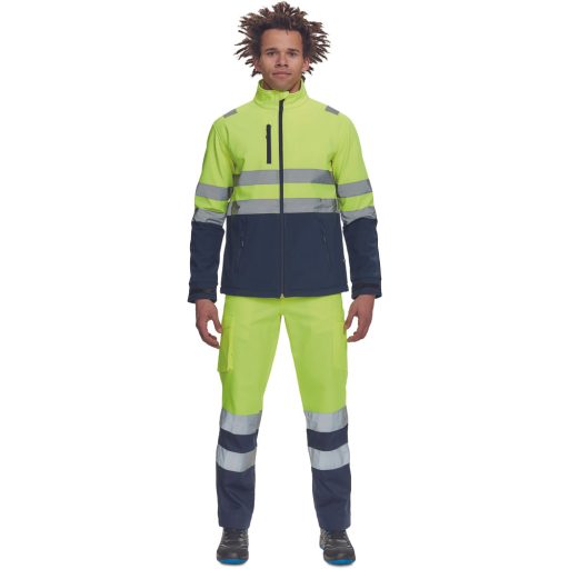GRANADA HV SOFTSH.kabát sárga/navy 3XL
