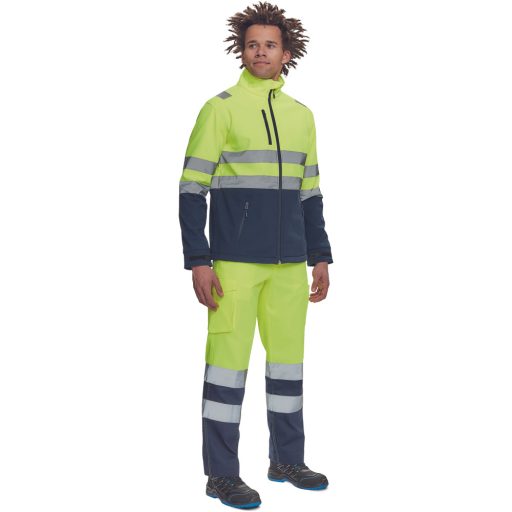 GRANADA HV SOFTSH.kabát sárga/navy 3XL