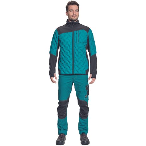 NEURUM SOFTSHELL kabát petrol kék XL