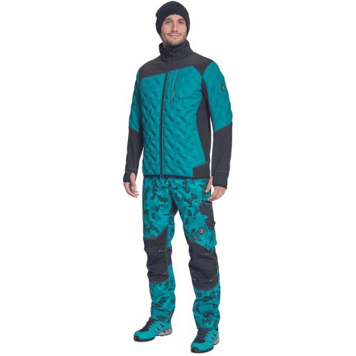 NEURUM SOFTSHELL kabát petrol kék XL