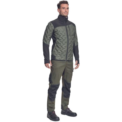 NEURUM SOFTSHELL kabát sötét olajzöld S