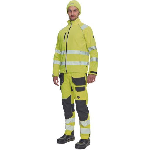 SHELDON HV softshell dzseki sárga 4XL