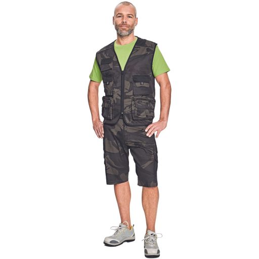 CRAMBE mellény terepmintás zöld 3XL
