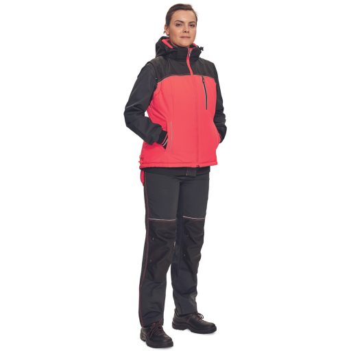 KNOXFIELD LADY bélelt antracit/piros XXL