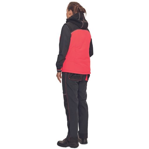 KNOXFIELD LADY bélelt antracit/piros XXL