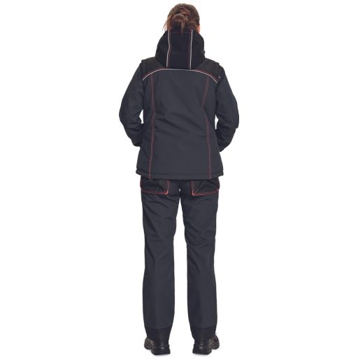 KNOXFIELD LADY bélelt antracit/piros XXL