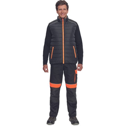 MAX VIVO LIGHT mellény fekete/narancs L