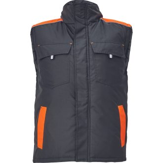 MAX VIVO mellény fekete/narancssárga 4XL