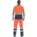 CADIZ HV galléros póló narancs/navy S