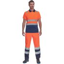 CADIZ HV galléros póló narancs/navy M