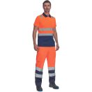 CADIZ HV galléros póló narancs/navy M