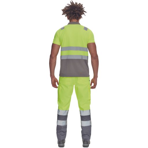 CADIZ HV galléros póló sárga/szürke 5XL