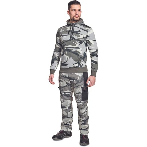 CRAMBE HOODIE terepmintás szürke M