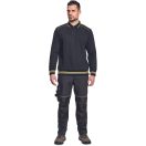 KNOXFIELD galléros pulóver antr/sárga XL