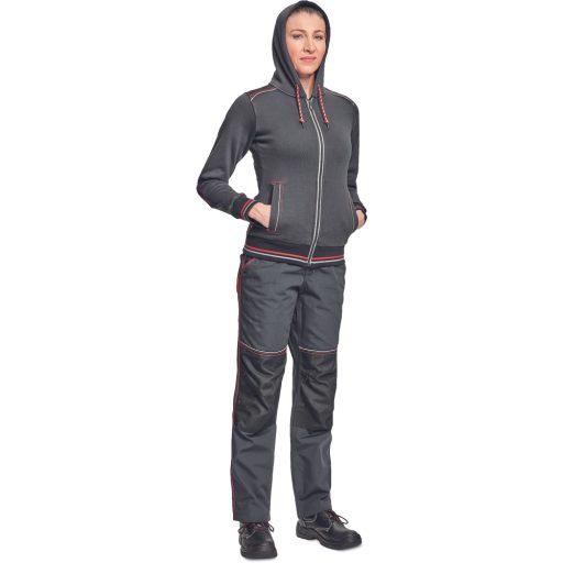 KNOXFIELD LADY kapuc.pulóver ant/pir XXL