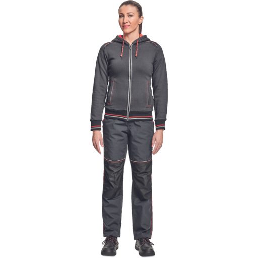 KNOXFIELD LADY kapuc.pulóver ant/pir XXL