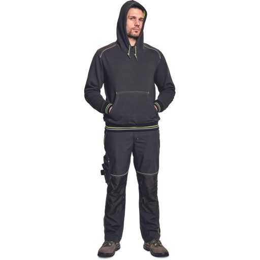 KNOXFIELD HOODIE antracit/sárga  XS