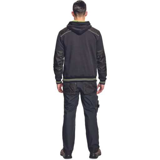 KNOXFIELD HOODIE antracit/sárga  XS